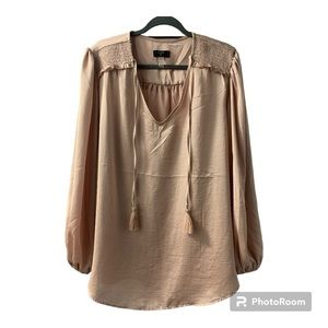 Tahari Soft Pink Blouse Size 2x